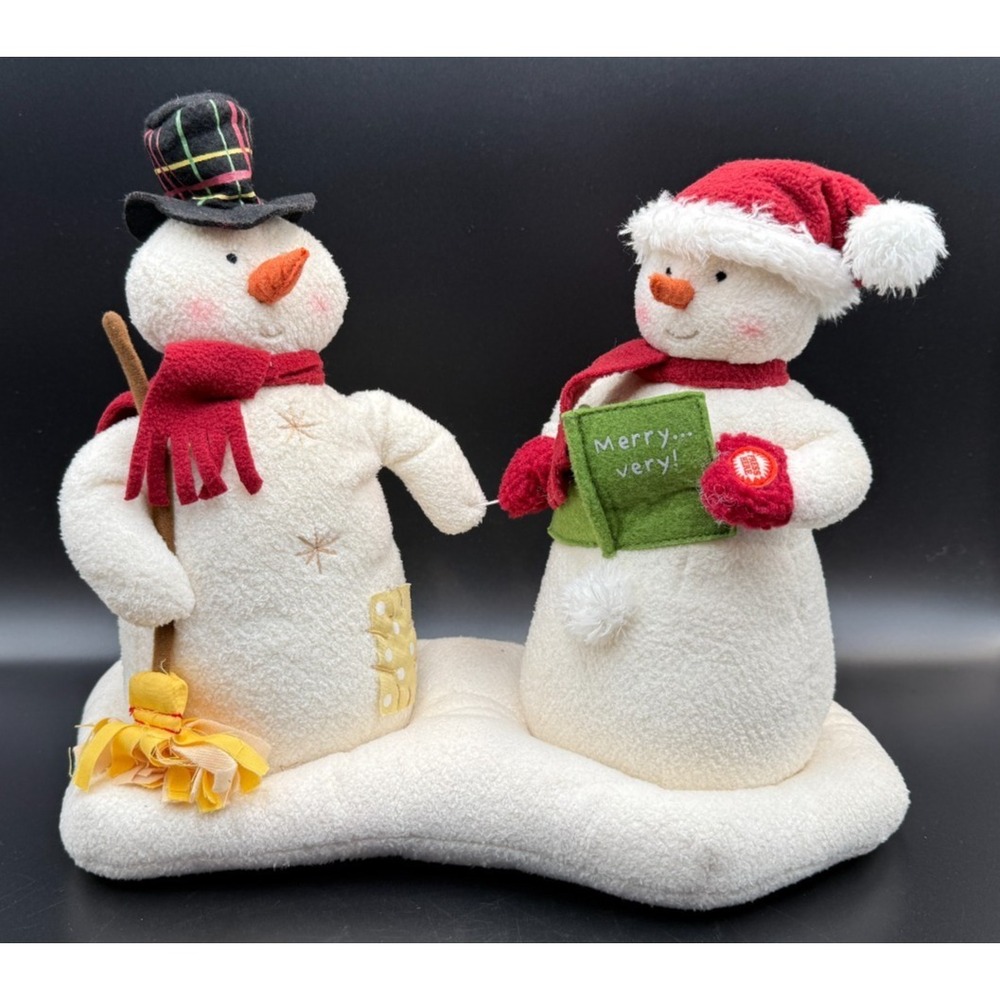 Hallmark Jingle Pals Caroling Snowmen 2003 We Wish You A Merry Christmas -VIDEO